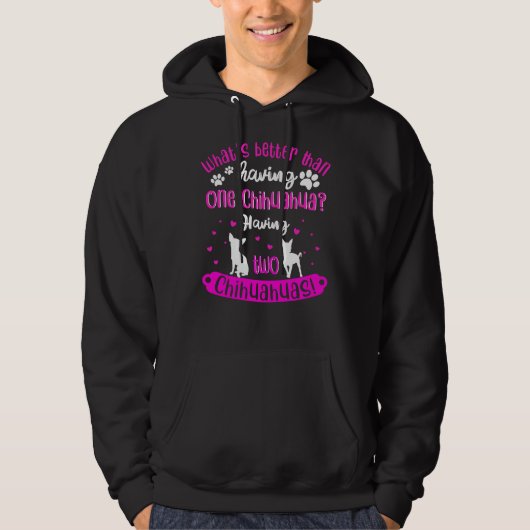 Funny Chihuahua Dog Idea Hoodie (Vorderseite)