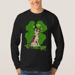 Funny Chihuahua Dog Kleeblatt St Patricks Day T-Shirt