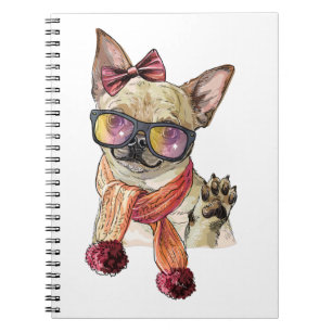 Funny Chihuahua Dog Sublimierung Notizblock