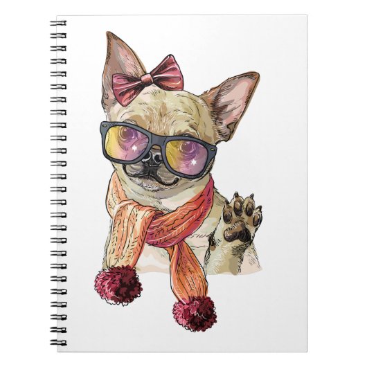 Funny Chihuahua Dog Sublimierung Notizblock (Vorderseite)