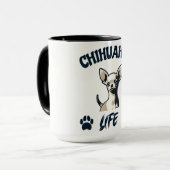 Funny Chihuahua Dog Tasse (Vorderseite Links)