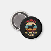 Funny Chihuahua Dogs Gift Magnet (Vorderseite/Rückseite)