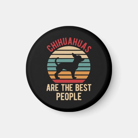 Funny Chihuahua Dogs Gift Magnet (Vorne)