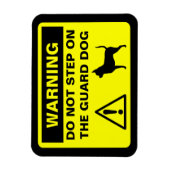 Funny Chihuahua Guard Hund Humoristische Warnung Magnet (Vertikal)