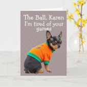 Funny Chihuahua Hund Geburtstagkarte Karte (Gelbe Blume)