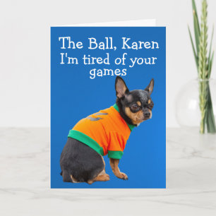 Funny Chihuahua Hund Geburtstagkarte Karte