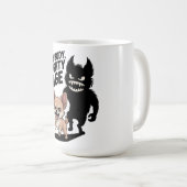 Funny Chihuahua Hund "Tiny Body, Mighty Rage" Kaffeetasse (VorderseiteRechts)