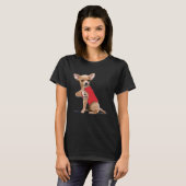 Funny Chihuahua I Liebe Mama Tattoo Dog Lover Gesc T-Shirt (Vorne ganz)
