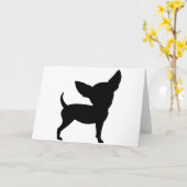 Funny Chihuahua Karte (Gelbe Blume)