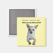 FUNNY CHIHUAHUA  MAGNET (Vorderseite/Rückseite)