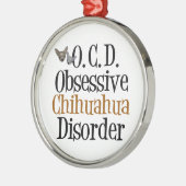 Funny Chihuahua Ornament Aus Metall (Links)