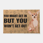 Funny Chihuahua Sprichwort Doormat, Hunde Mama Fußmatte (Vorderseite)
