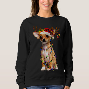 Funny Chihuahua Weihnachtsmann Weihnachtsmann Weih Sweatshirt
