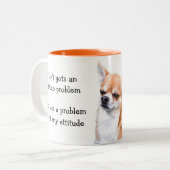 Funny Chihuahua Zweifarbige Tasse (Vorderseite Links)