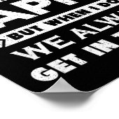 Funny Child And Pappy Gif Uni Kids Black I Don't A Poster (Ecke)