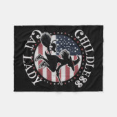 Funny Childless Cat Lady Wicked Hexen for Kamala Fleecedecke (Vorderseite (Horizontal))