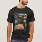 Funny Childless Cat Ladys For Harris 2024 T Shirt (Vorderseite)