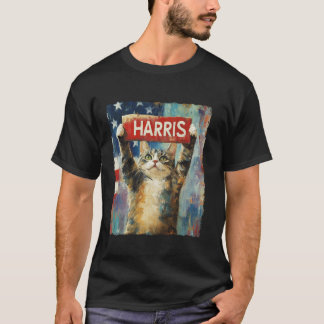 Funny Childless Cat Ladys For Harris 2024 T Shirt