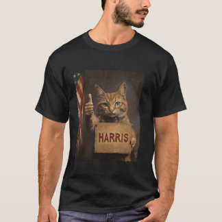 Funny Childless Cat Ladys For Harris 2024 T Shirt