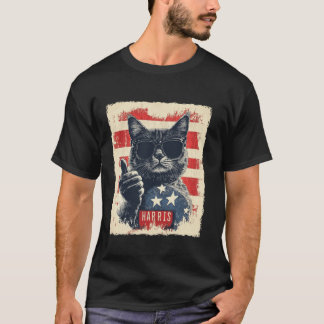 Funny Childless Cat Ladys For Harris 2024 T Shirt