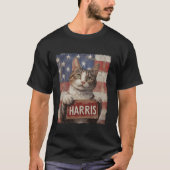 Funny Childless Cat Ladys For Harris 2024 T Shirt (Vorderseite)