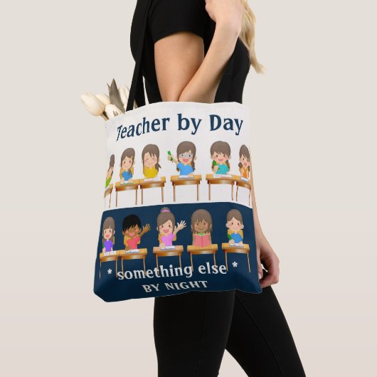 Funny Children Polka Dots Teacher Tote Bag Tasche (Von Nahem)