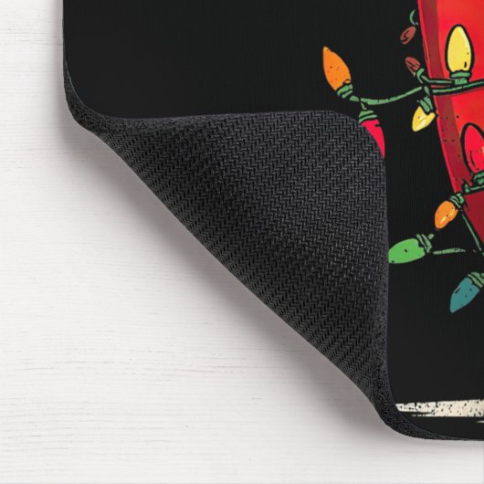 Funny Chili Pepper Christmas Graphics Lights Lover Mousepad (Ecke)