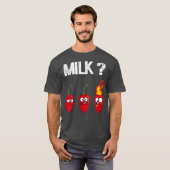 Funny Chili Pepper Hot Habanero Sauce Milk T-Shirt (Vorne ganz)