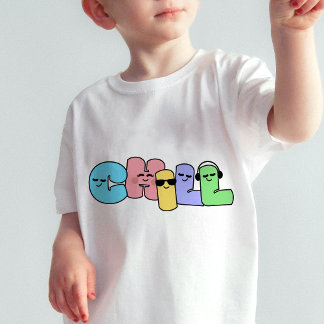 Funny CHILL Grafik zum Shirt für Kinder | DP7Art