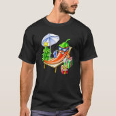 Funny Chilli Christmas Cartoon Beach Party Cool Ho T-Shirt (Vorderseite)