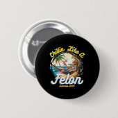 Funny Chillin like a Felon Summer 2024 2024 Trump Button (Vorne & Hinten)