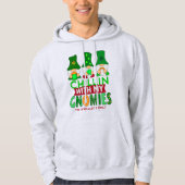 Funny Chillin mit Gnomies St Patricks Day Hoodie (Vorderseite)