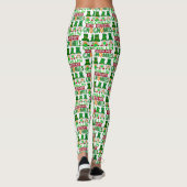 Funny Chillin mit Gnomies St Patricks Day Leggings (Rückseite)