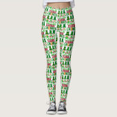 Funny Chillin mit Gnomies St Patricks Day Leggings (Vorderseite)