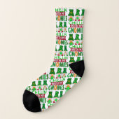 Funny Chillin mit Gnomies St Patricks Day Unisex Socken (Links - Außen)