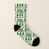 Funny Chillin mit Gnomies St Patricks Day Unisex Socken (Links - Innen)
