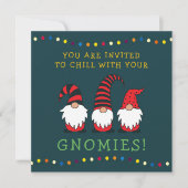 Funny Chillin' mit meinen Gnomen Weihnachtslöffel Einladung (Vorderseite)