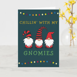 Funny Chillin' mit meinen Gnomen Weihnachtslöffel Karte