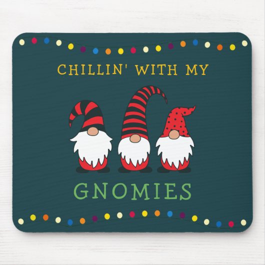 Funny Chillin' mit meinen Gnomen Weihnachtslöffel  Mousepad (Vorne)