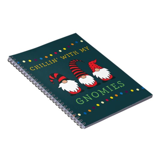 Funny Chillin' mit meinen Gnomen Weihnachtslöffel Notizblock (Rechte Seite)
