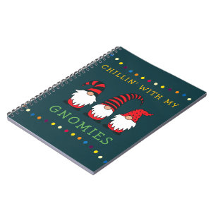 Funny Chillin' mit meinen Gnomen Weihnachtslöffel Notizblock
