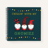 Funny Chillin' mit meinen Gnomen Weihnachtslöffel Notizblock (Vorderseite)