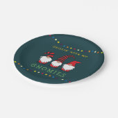 Funny Chillin' mit meinen Gnomen Weihnachtslöffel  Pappteller (Schrägansicht)