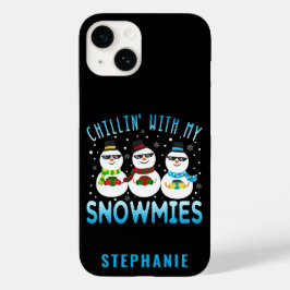 Funny Chillin' mit meinen Schneemassen Weihnachten Case-Mate iPhone 14 Hülle