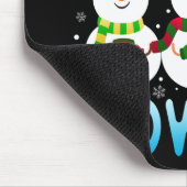Funny Chillin' mit meinen Schneemassen Weihnachten Mousepad (Ecke)