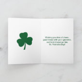 Funny Chillin mit My Gnomies St Patricks Day Karte (Innenseite)