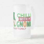 Funny Chillin mit My Gnomies St Patricks Day Mattglas Bierglas (VorderseiteRechts)