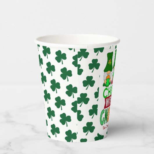 Funny Chillin mit My Gnomies St Patricks Day Pappbecher (Rechts)