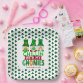 Funny Chillin mit My Gnomies St Patricks Day Pappteller (Party)