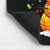 Funny Chillin' Snowman Sketll Ll Weihnachtsmannmüt Mousepad (Ecke)